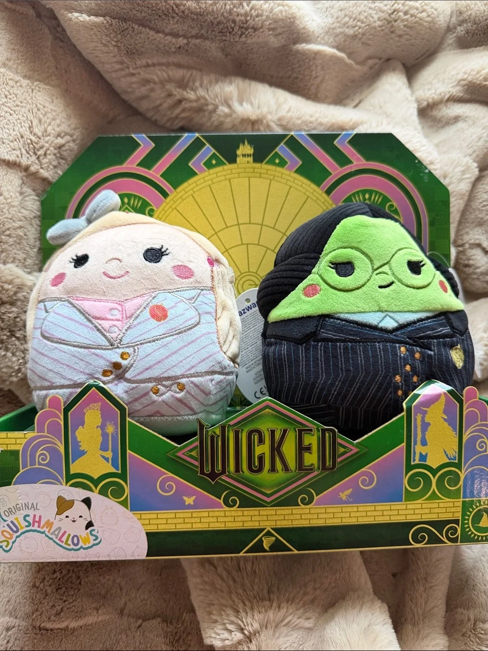 Squishmallows Wicked Plush Duo - Green & Pink